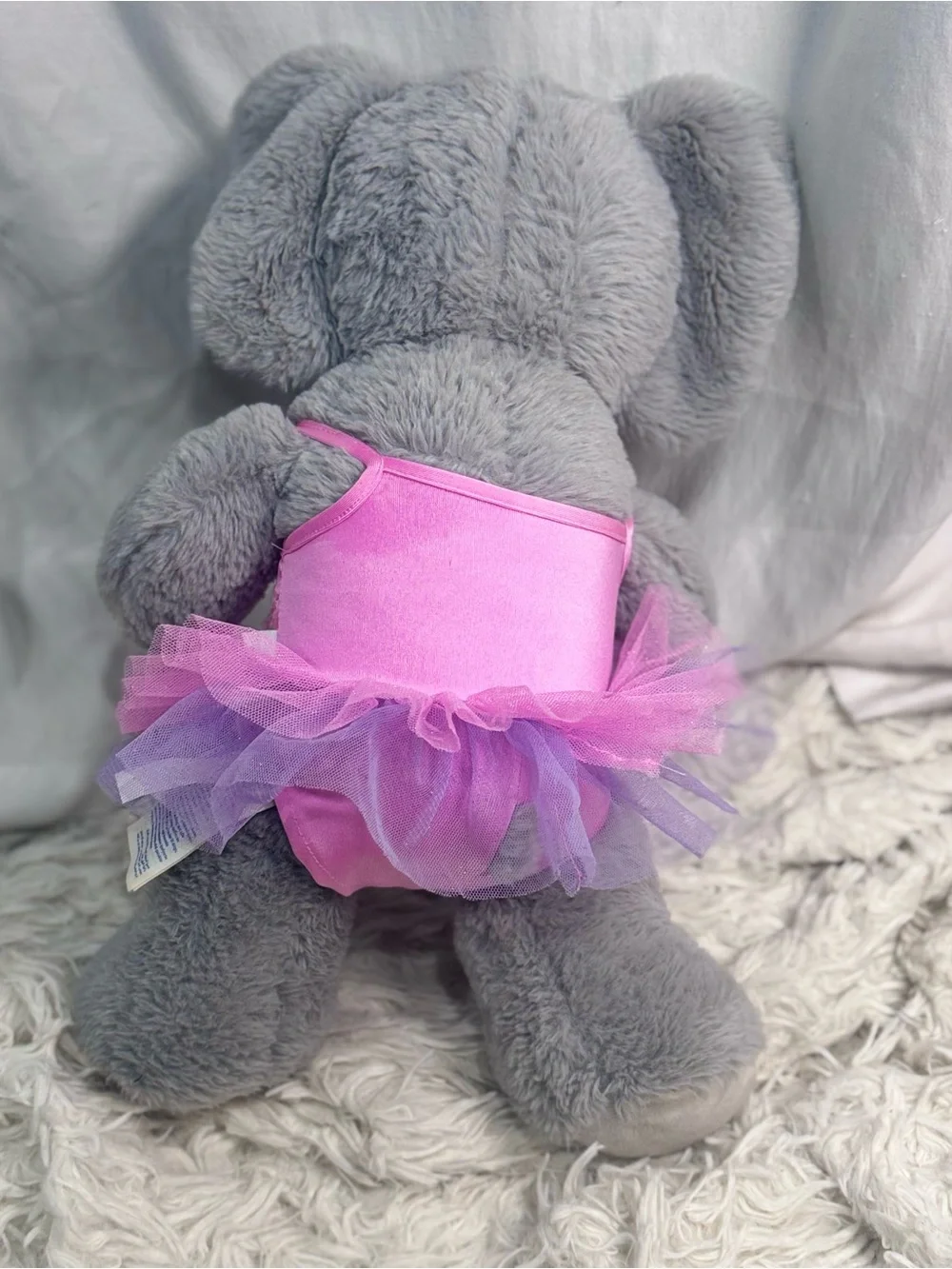 Build A Bear Plush Elephant Stuffed Animal Gray 16